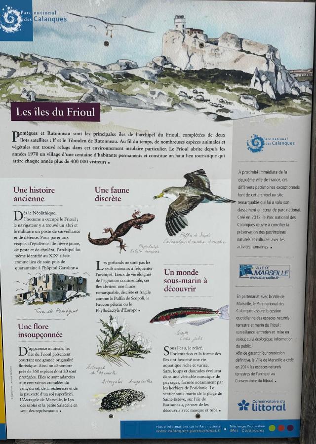 Ile Du Frioul, La Daurade Du Frioul, Marseille Leilighet Eksteriør bilde